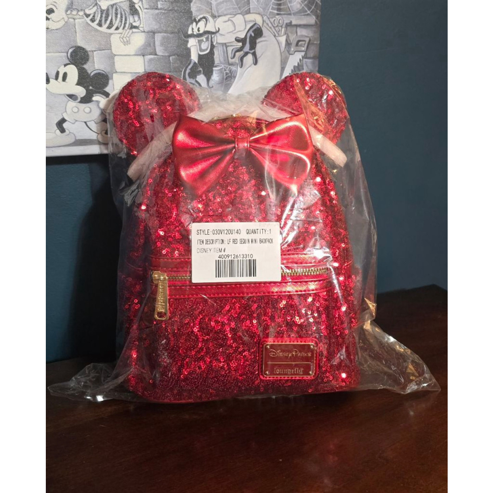 Loungefly Disney Parks Redd Minnie Mouse Backpack